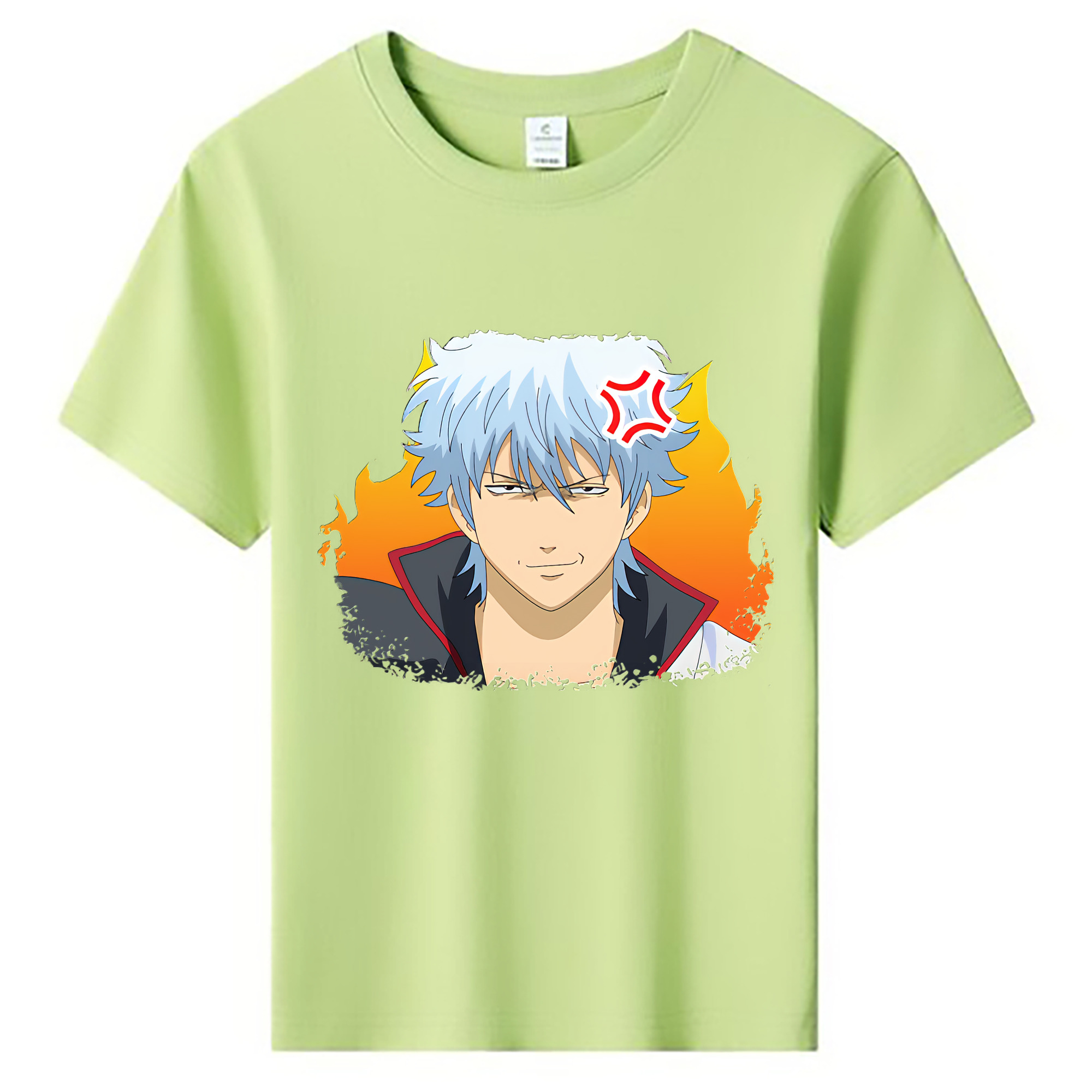 （画像用） ぎんたま 坂田銀時（さかたぎんとき） 神楽 志村新八（しむら しんぱち） GINTAMA Sakata Gintoki Kagura Shimura Shinpachi 綿100％キッズTシャツ（フロントプリント）